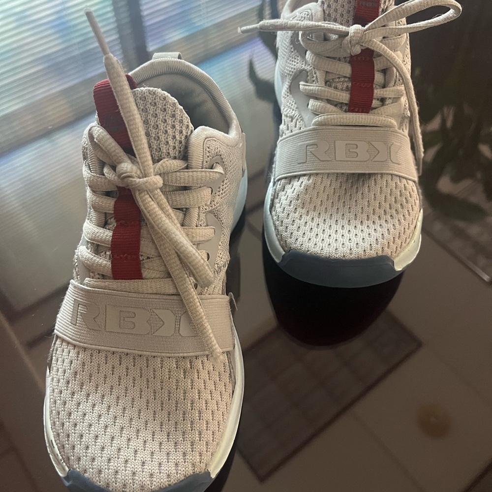 RBX Kids' Beige and Red Sneakers